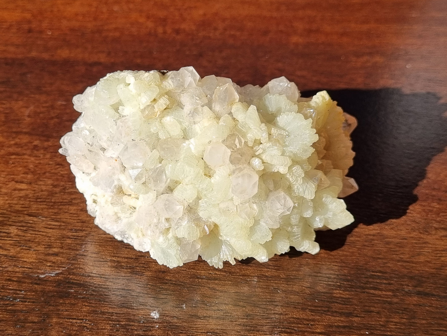 Prehnite on Quartz