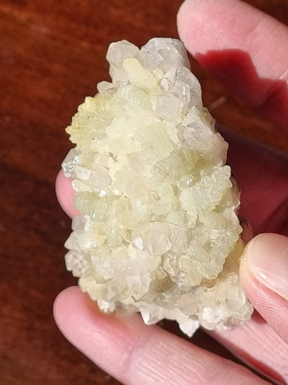 Prehnite on Quartz