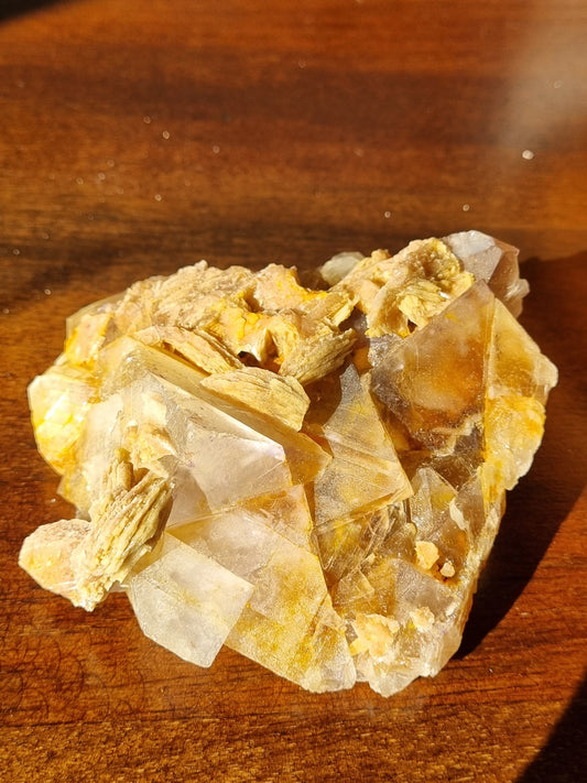 Green Fluorite and Cockscomb Baryte