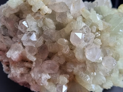 Prehnite on Quartz