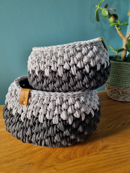 Pair of Crochet Baskets