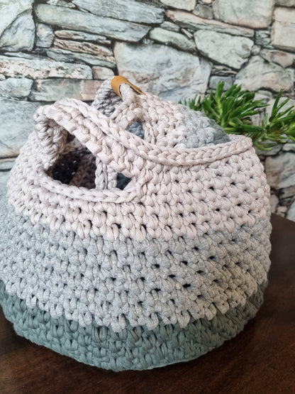 Pair of Crochet Baskets