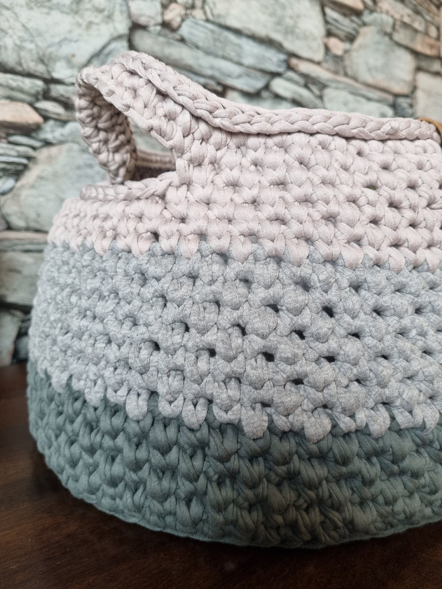 Pair of Crochet Baskets