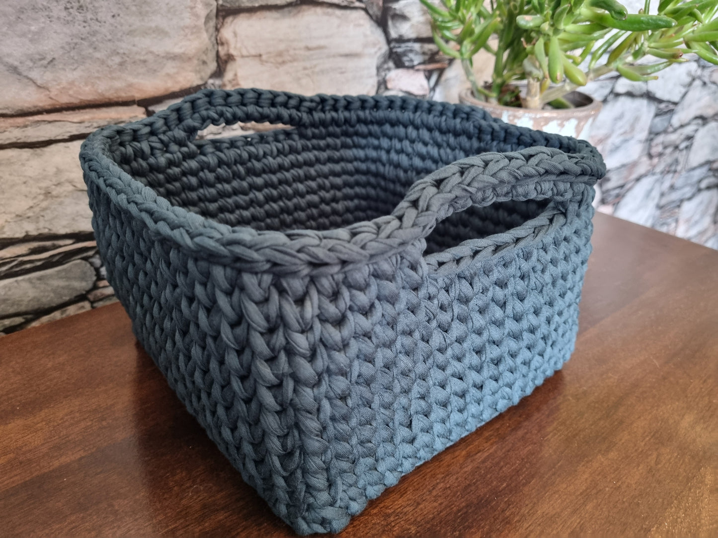 Square Crochet Basket