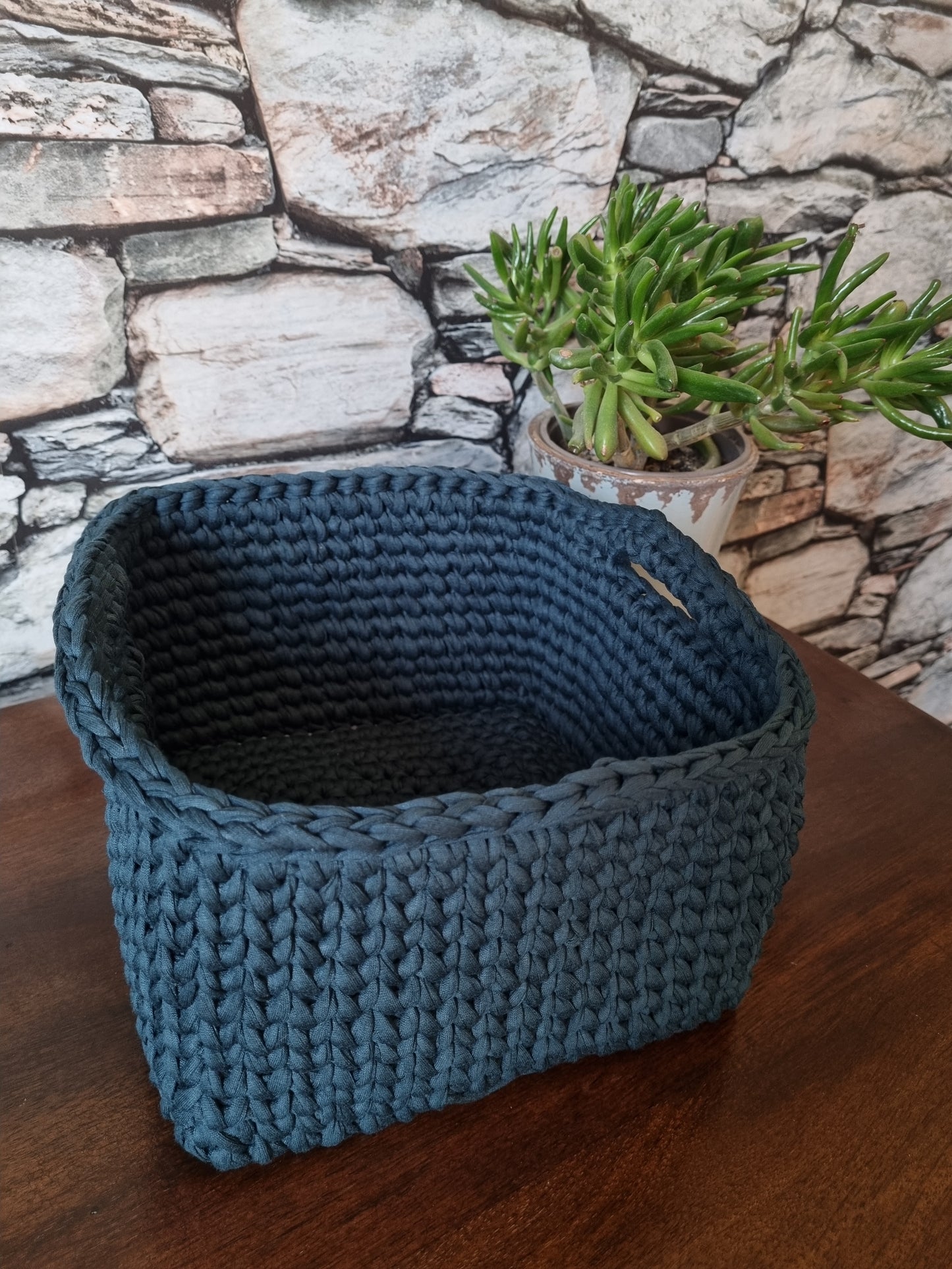 Square Crochet Basket