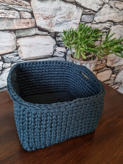 Square Crochet Basket