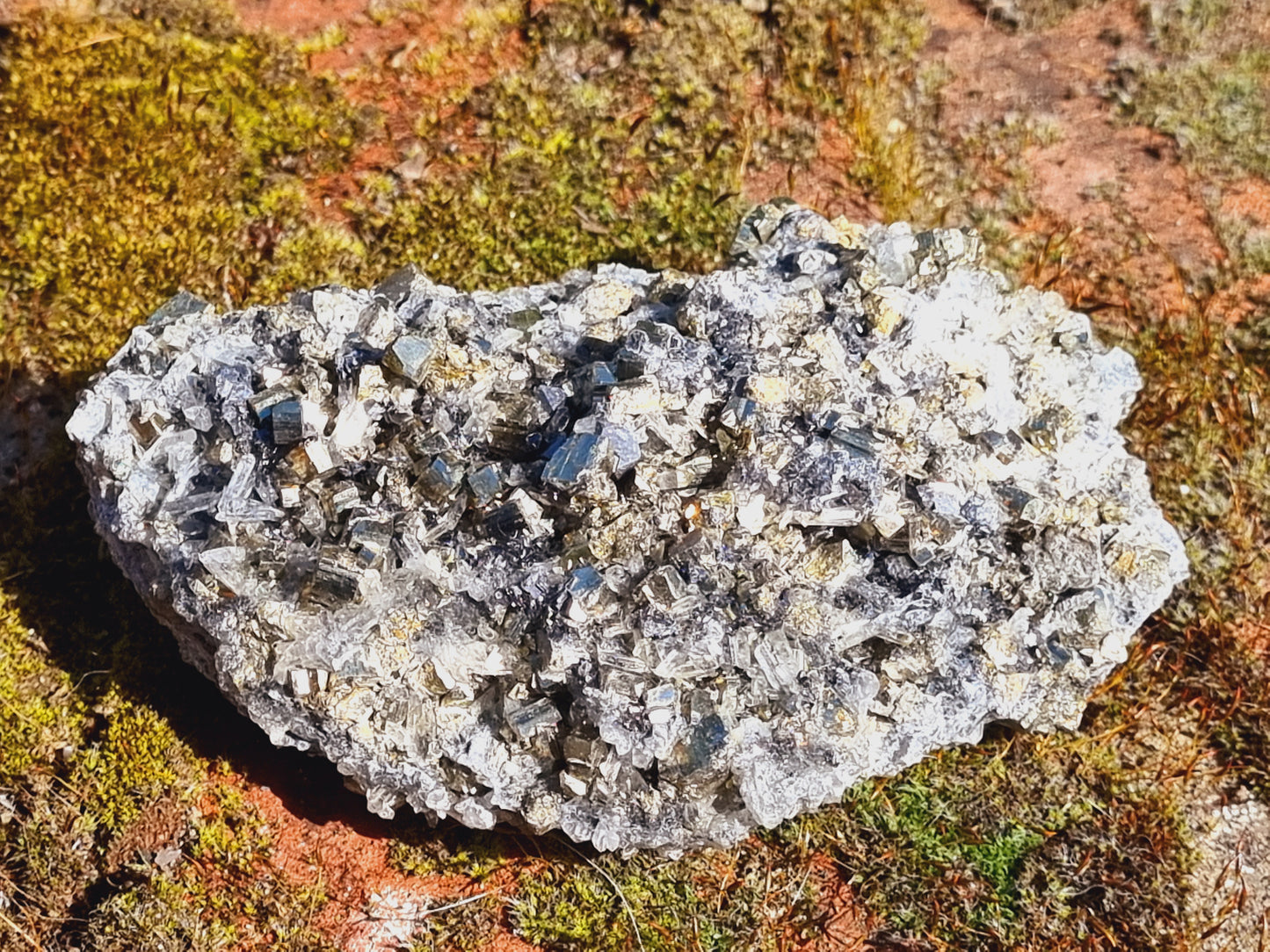 Galena, Pyrite and Needle Quartz