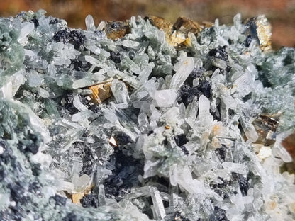 Sphalerite, Galena, Pyrite and Needle Quartz