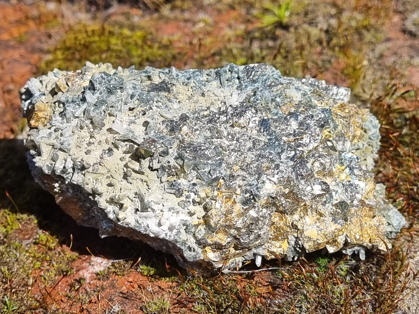 Sphalerite, Galena, Pyrite and Needle Quartz