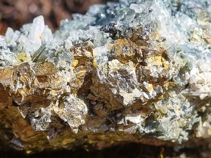Sphalerite, Galena, Pyrite and Needle Quartz