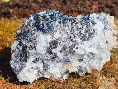Quartz, Galena, Sphalerite and Pyrite cluster