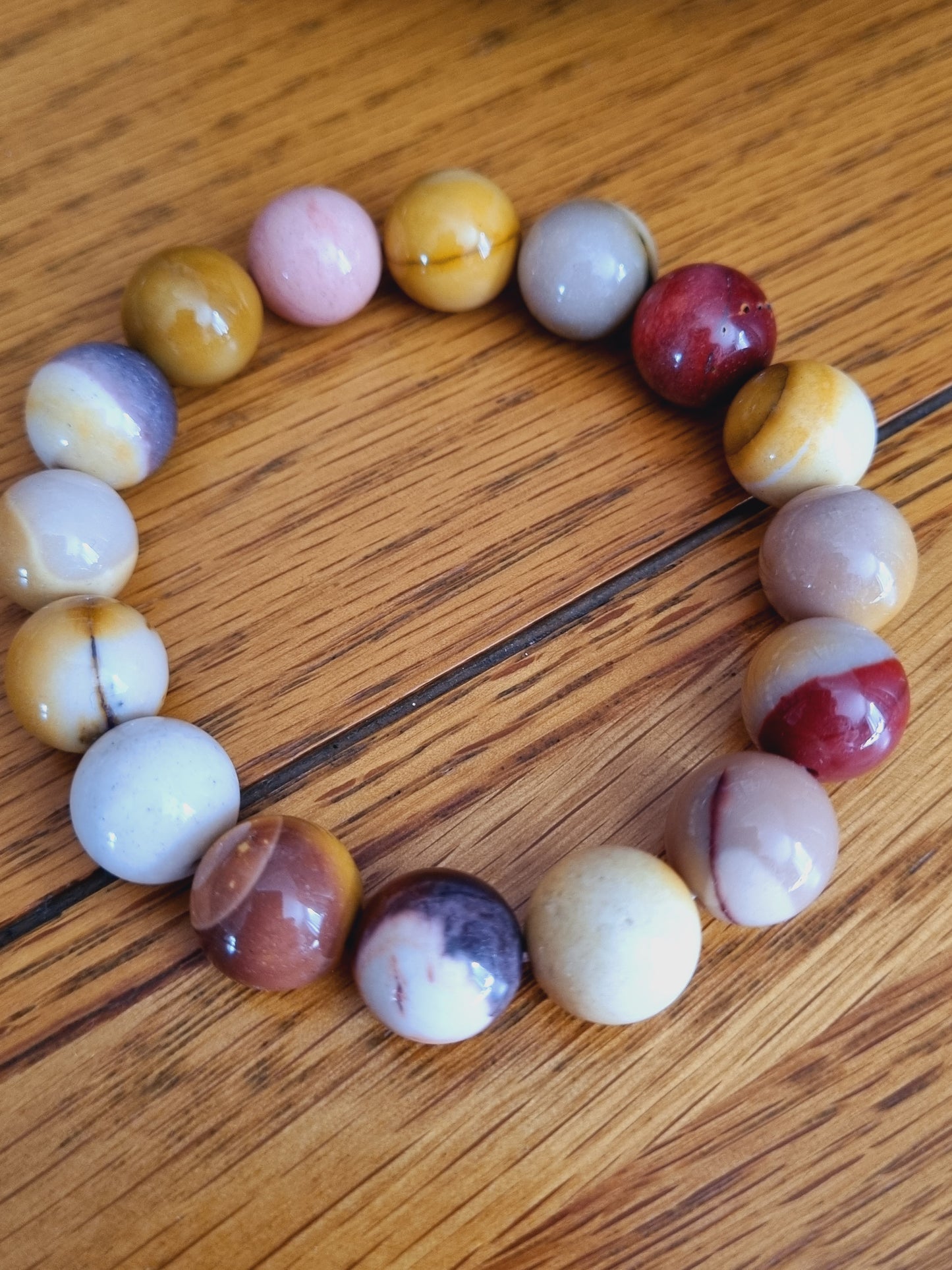 Mookaite Earrings and Bracelet Set